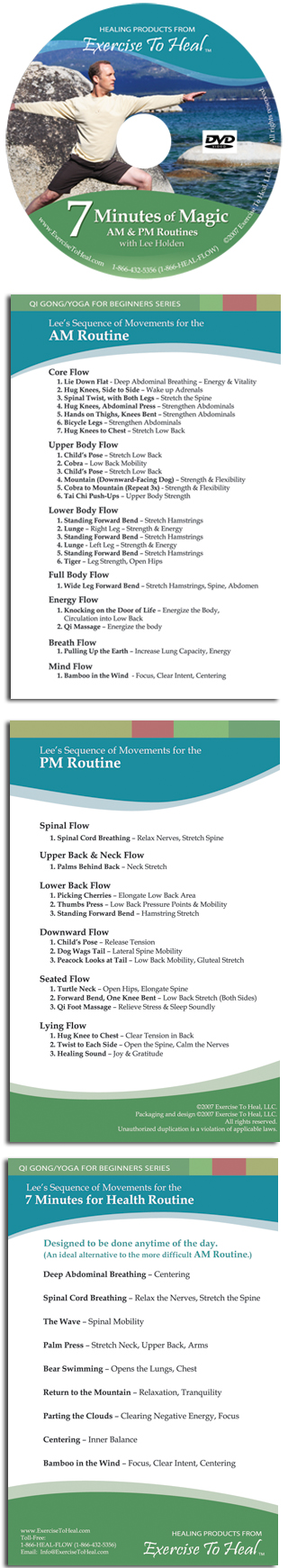 Qi Gong 7 Minutes of Magic: AM & PM Routines 